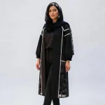 مانتوی بلند مجلسی سایز بزرگ مدل دلبر